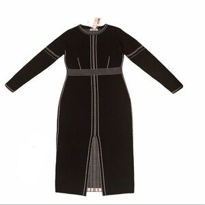 Coeur de Vague black long sleeve dress